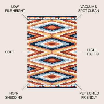 Konya Diamond Kilim Geometric Area Rug